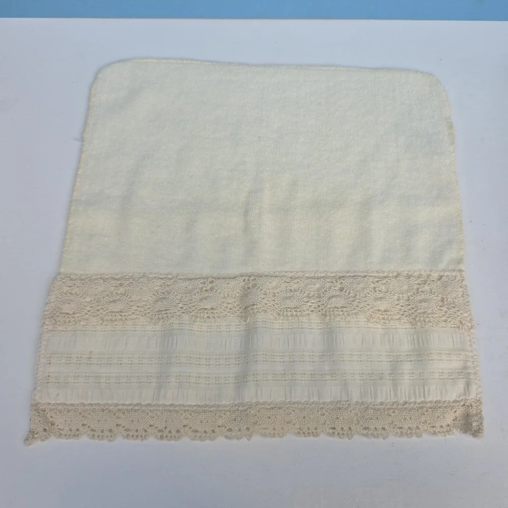 Vintage Avanti Washcloths Crochet Lace Granny 90s Cottagecore SET, LOT OF 2
